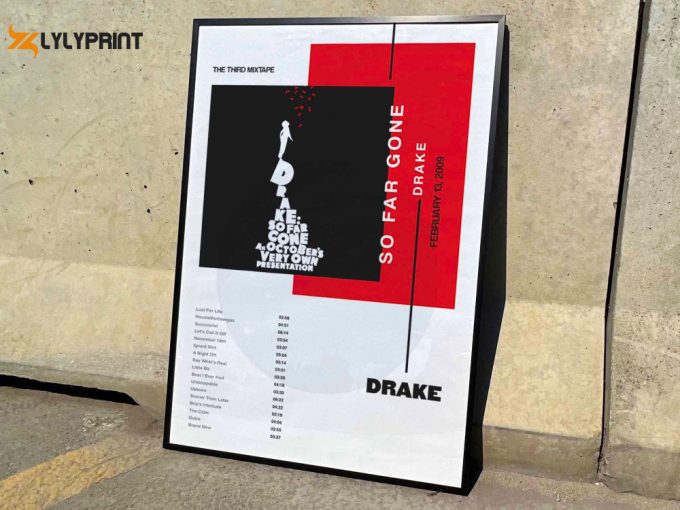 Drake &Amp;Quot;So Far Gone&Amp;Quot; Album Cover Poster For Home Room Decor 1