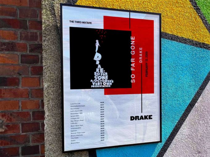 Drake &Quot;So Far Gone&Quot; Album Cover Poster For Home Room Decor 10