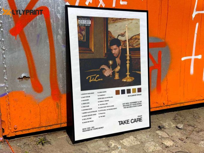 Drake &Amp;Quot;Take Care&Amp;Quot; Album Cover Poster For Home Room Decor 1