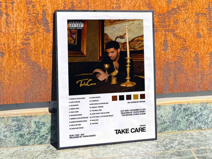 Drake &Quot;Take Care&Quot; Album Cover Poster For Home Room Decor 8