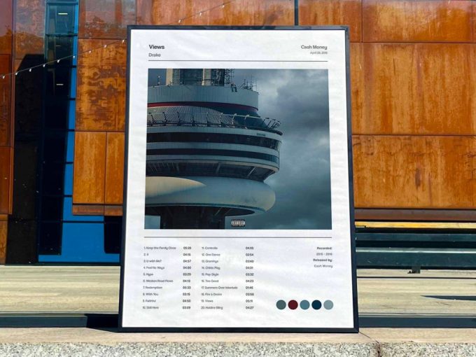 Drake &Quot;Views&Quot; Album Cover Poster For Home Room Decor, Drake Merch 2