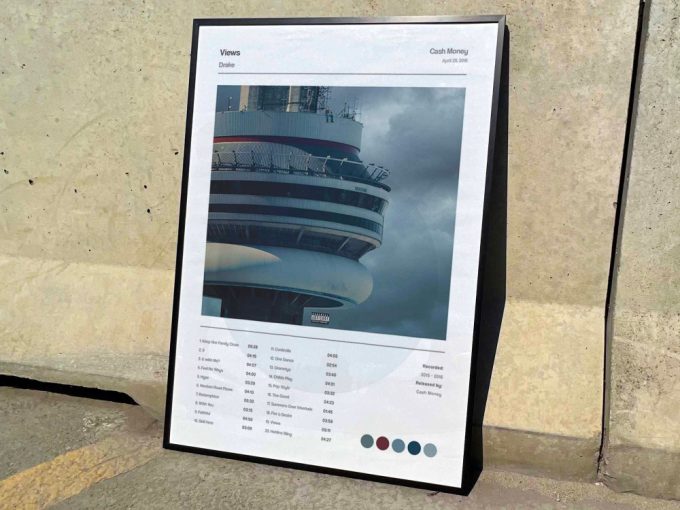 Drake &Quot;Views&Quot; Album Cover Poster For Home Room Decor, Drake Merch 3