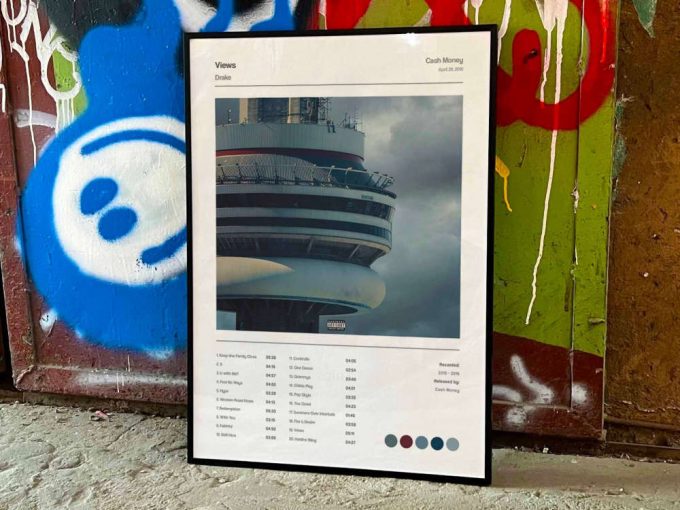 Drake &Quot;Views&Quot; Album Cover Poster For Home Room Decor, Drake Merch 7