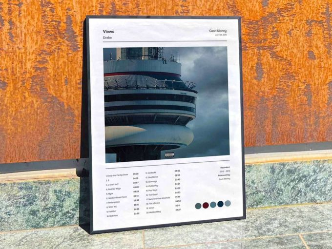Drake &Quot;Views&Quot; Album Cover Poster For Home Room Decor, Drake Merch 8