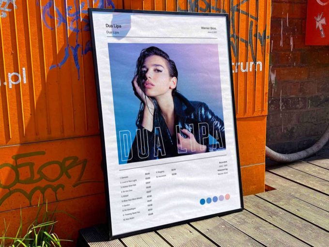 Dua Lipa &Quot;Dua Lipa&Quot; Album Cover Poster For Home Room Decor #5 2