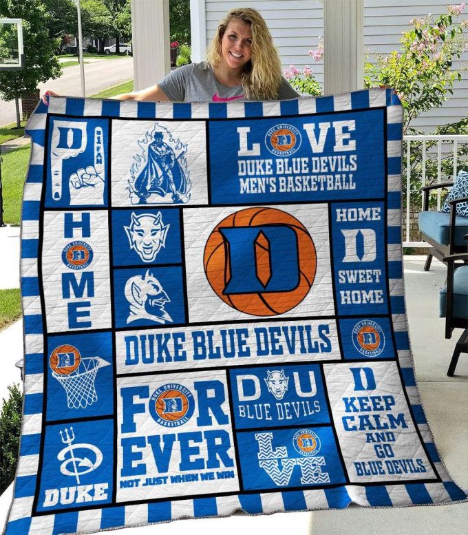 Duke Blue Devils 1 Quilt Blanket For Fans Home Decor Gift 2