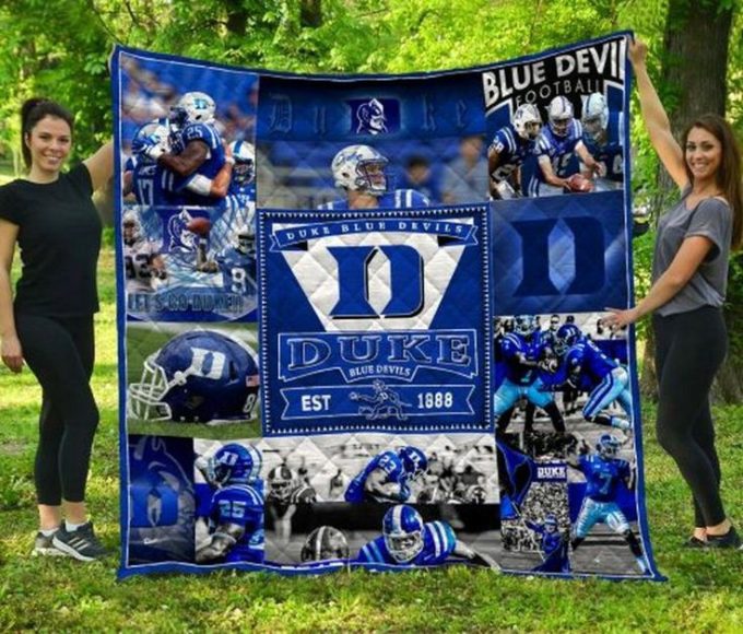 Duke Blue Devils Quilt Blanket For Fans Home Decor Gift 2