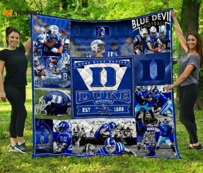 Duke Blue Devils Quilt Blanket For Fans Home Decor Gift 1