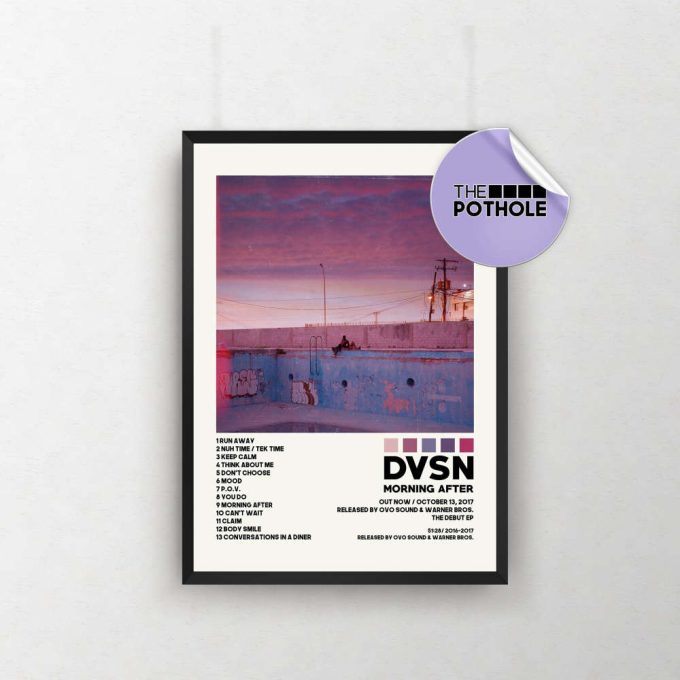 Dvsn Posters / Morning After Poster / Album Cover Poster, Poster Print Wall Art, Custom Poster, Home Decor, Dvsn, Sept 5Th, Morning After 2