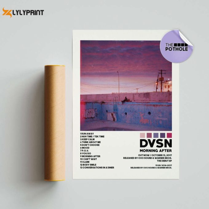 Dvsn Posters / Morning After Poster / Album Cover Poster, Poster Print Wall Art, Custom Poster, Home Decor, Dvsn, Sept 5Th, Morning After 1