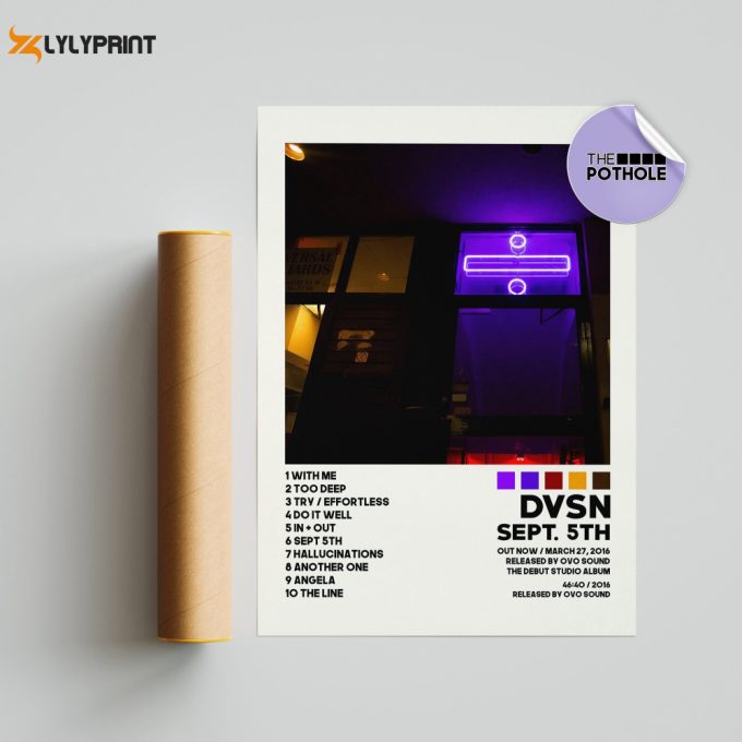 Dvsn Posters / Sept 5Th Poster / Album Cover Poster, Poster Print Wall Art, Custom Poster, Home Decor, Dvsn, Sept 5Th 1