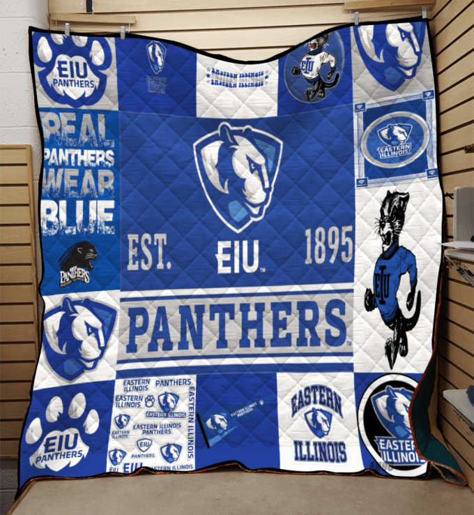 Eastern Illinois Panthers 1 Quilt Blanket For Fans Home Decor Gift 2
