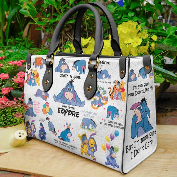 Eeyore Winnie The Pooh Lover 1 Leather Hand Bag Gift For Women'S Day - Perfect Gift For Women S Day 2