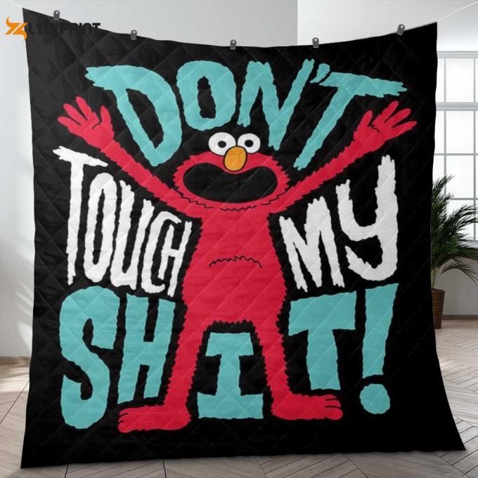 Elmo Dont Talk Me Shit ! Tv Show Christmas Gifts Lover Quilt Blanket For Fans Home Decor Gift 1