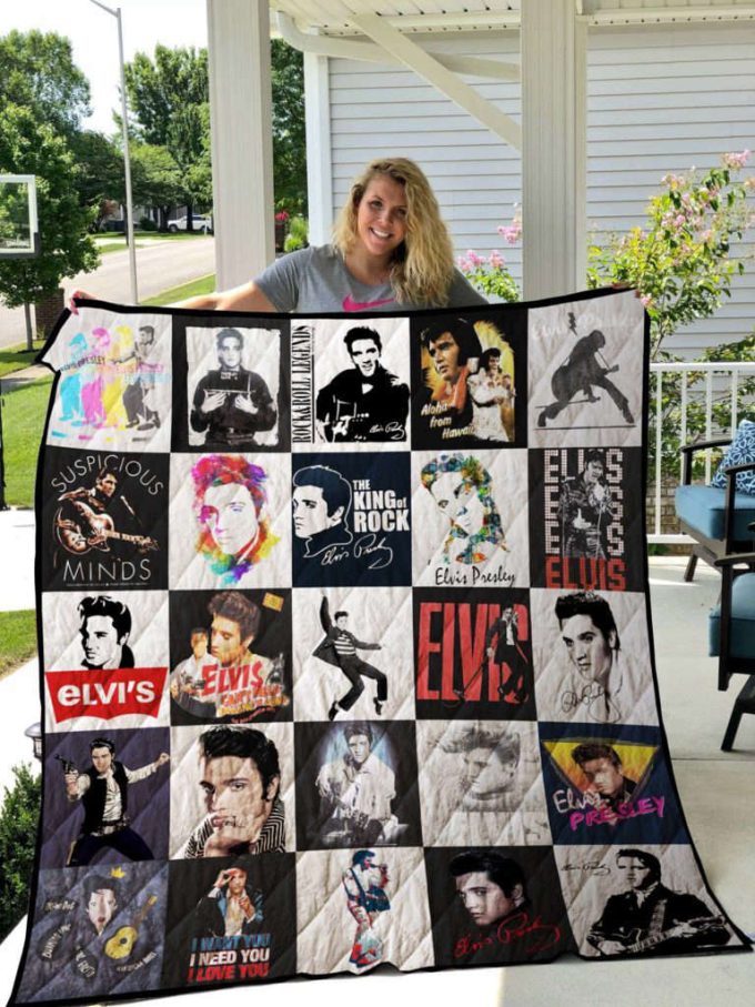 Elvis Presley Quilt Blanket For Fans Home Decor Gift 2