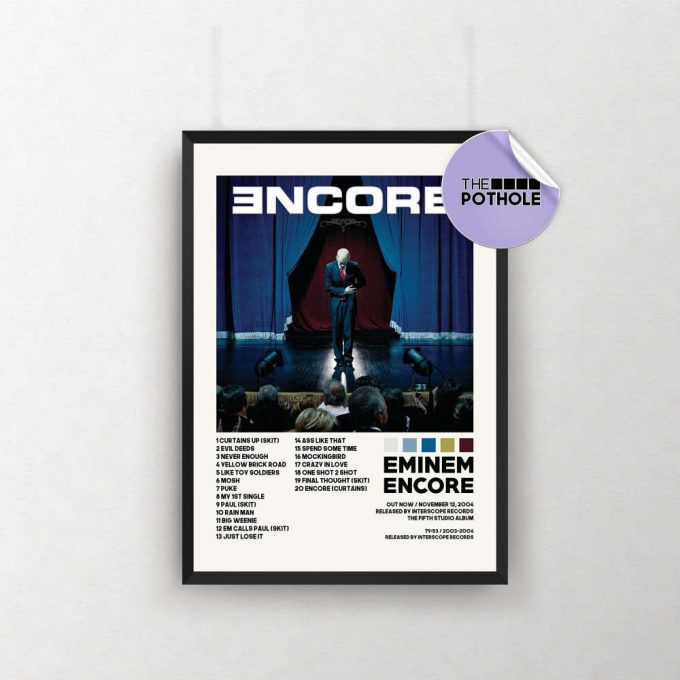 Eminem Posters / Encore Poster, Album Cover Poster Poster Print Wall Art, Custom Poster, Home Decor, Eminem, Encore 2