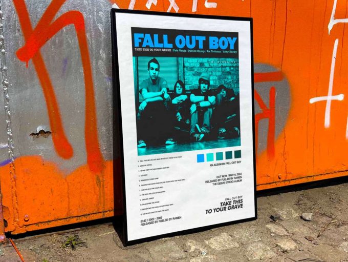 Fall Out Boy &Quot;Take This To Your Grave&Quot; Album Cover Poster #2 5