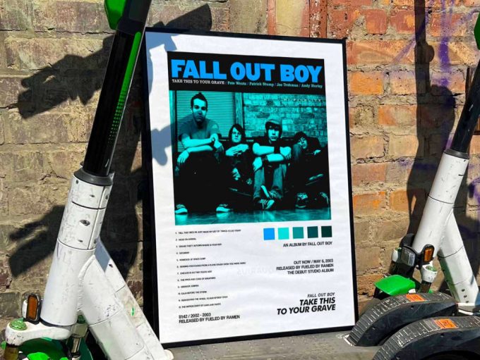 Fall Out Boy &Quot;Take This To Your Grave&Quot; Album Cover Poster #2 6