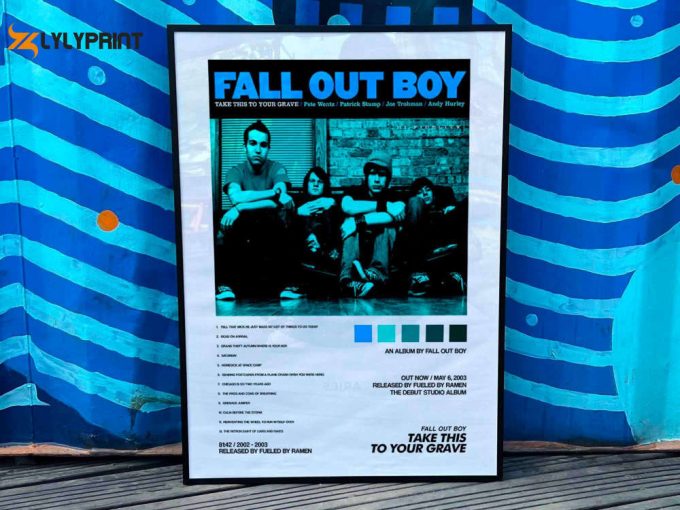 Fall Out Boy &Amp;Quot;Take This To Your Grave&Amp;Quot; Album Cover Poster #2 1