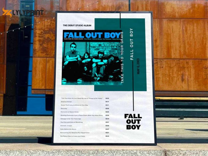 Fall Out Boy &Amp;Quot;Take This To Your Grave&Amp;Quot; Album Cover Poster For Home Room Decor #3 1
