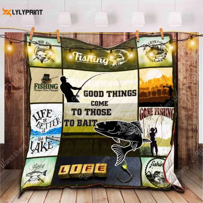 Fishing 3D Customized Quilt Blanket For Fans Home Decor Gift 1