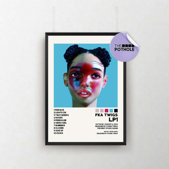 Fka Twigs Posters / Lp1 Poster / Album Cover Poster, Poster Print Wall Art, Custom Poster, Home Decor, Fka Twigs, Caprisongs, Lp1 2