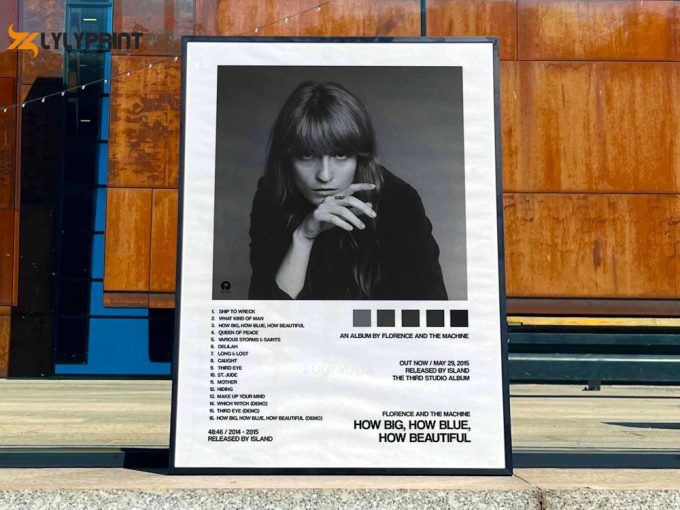 Florence And The Machine &Amp;Quot;How Big, How Blue, How Beautiful&Amp;Quot; / Custom Album Cover Poster, Music Poster Wall Art, Digital Download #2 1