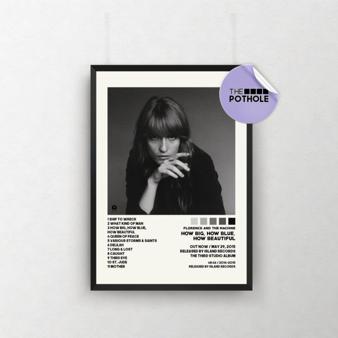 Florence + The Machine Posters / How Big, How Blue, How Beautiful Poster, Ceremonials, Album Cover Poster / Tracklist Poster, Custom Poster 2