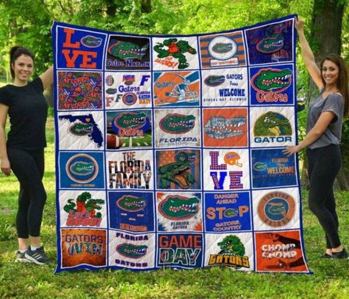 Florida Gators Quilt Blanket For Fans Home Decor Gift 3