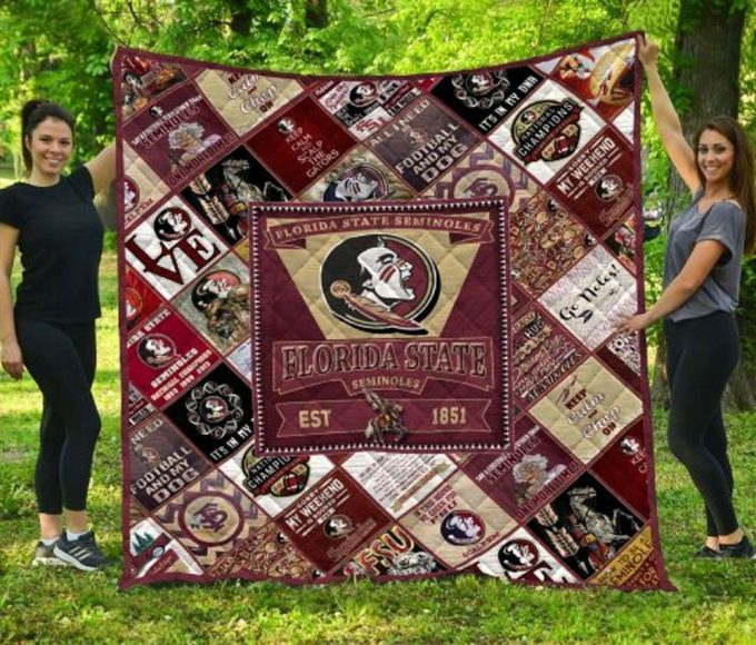 Florida State Seminoles Quilt Blanket For Fans Home Decor Gift T 2