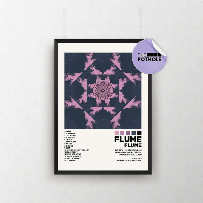 Flume Posters / Flume Poster / Album Cover Poster / Poster Print Wall Art / Custom Poster / Home Decor, Hi This Is Flume, Flume Skin 2