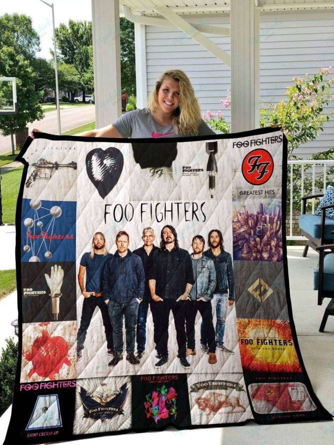 Foo Fighters Quilt Blanket For Fans Home Decor Gift 2