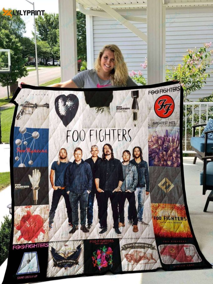 Foo Fighters Quilt Blanket For Fans Home Decor Gift 1