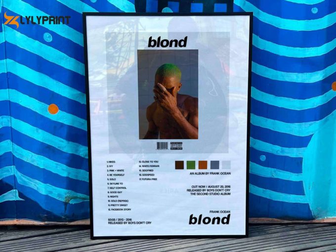 Frank Ocean &Amp;Quot;Blond&Amp;Quot; Album Cover Poster For Home Room Decor #2 1