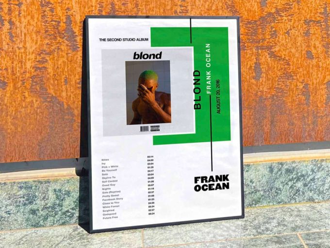 Frank Ocean &Quot;Blonde&Quot; Album Cover Poster For Home Room Decor #3 2