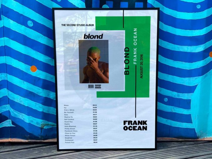 Frank Ocean &Quot;Blonde&Quot; Album Cover Poster For Home Room Decor #3 3