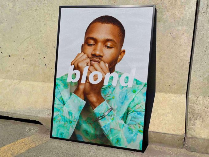 Frank Ocean &Quot;Blonde&Quot; Album Cover Poster For Home Room Decor #Fac Green Shirt 3