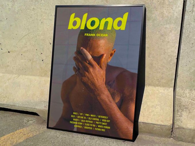 Frank Ocean &Quot;Blonde&Quot; Album Cover Poster For Home Room Decor #Fac Yellow Title 3