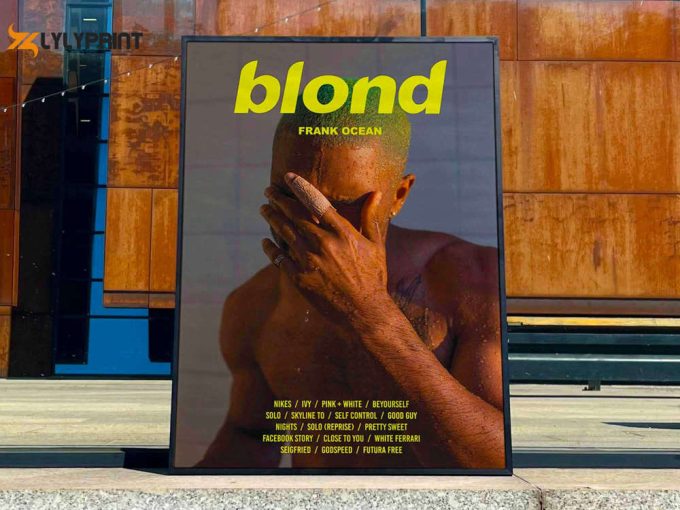 Frank Ocean &Amp;Quot;Blonde&Amp;Quot; Album Cover Poster For Home Room Decor #Fac Yellow Title 1