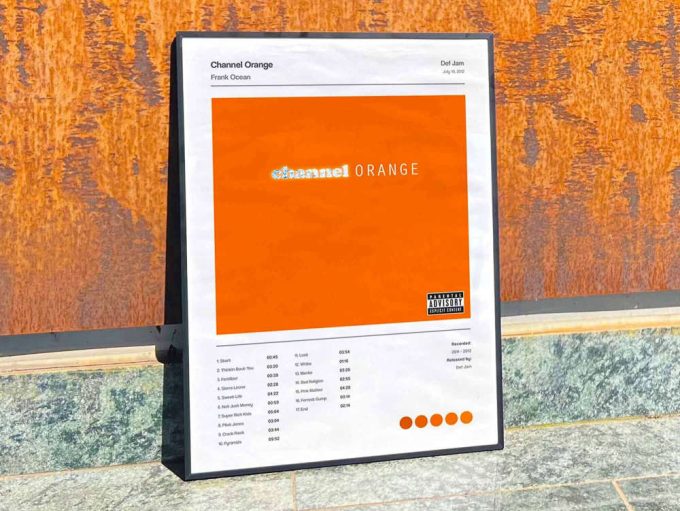 Frank Ocean &Quot;Channel Orange&Quot; Album Cover Poster For Home Room Decor #5 3