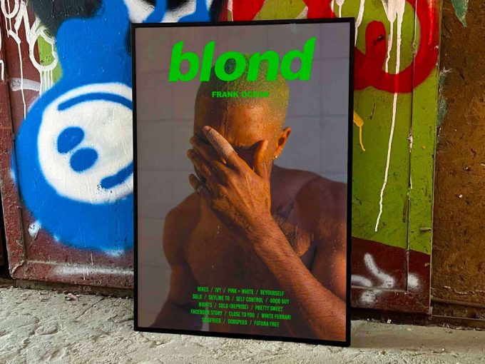 Frank Ocean&Quot;S &Quot;Blonde&Quot; Album Cover Poster For Home Room Decor #Fac Green Title 2