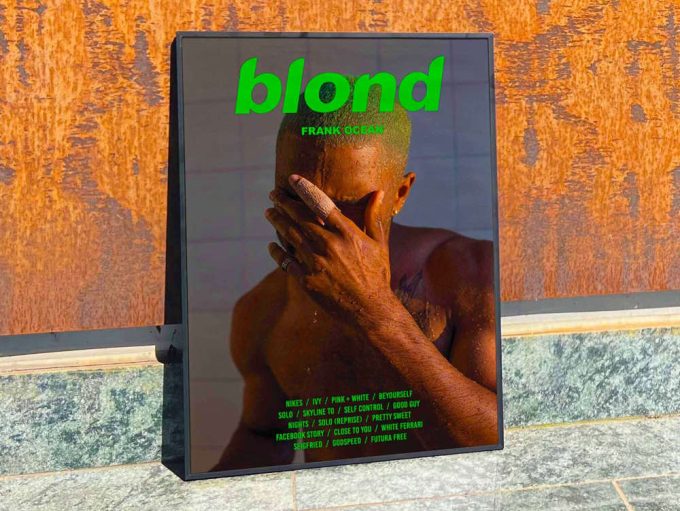 Frank Ocean&Quot;S &Quot;Blonde&Quot; Album Cover Poster For Home Room Decor #Fac Green Title 3