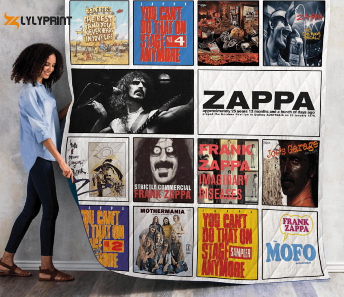 Frank Zappa Quilt Blanket For Fans Home Decor Gift 1