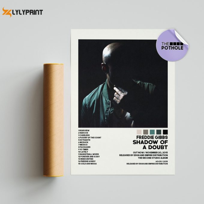 Freddie Gibbs Album Posters / Shadow Of A Doubt Poster, Album Cover Poster, Poster Print Wall Art, Custom Poster, Home Decor, Freddie Gibbs 1