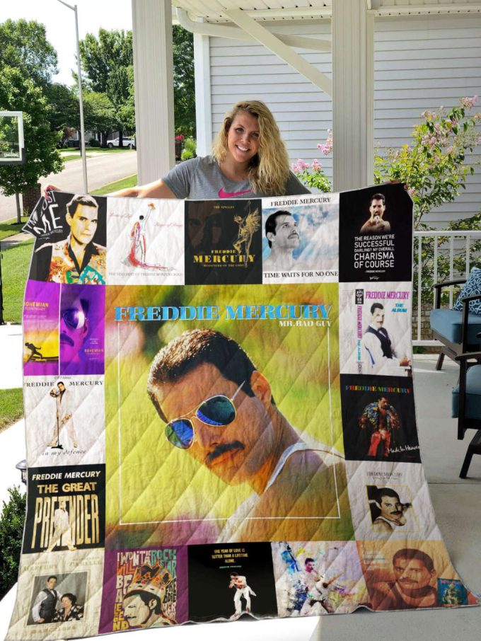 Freddie Mercury 1 Quilt Blanket For Fans Home Decor Gift 2