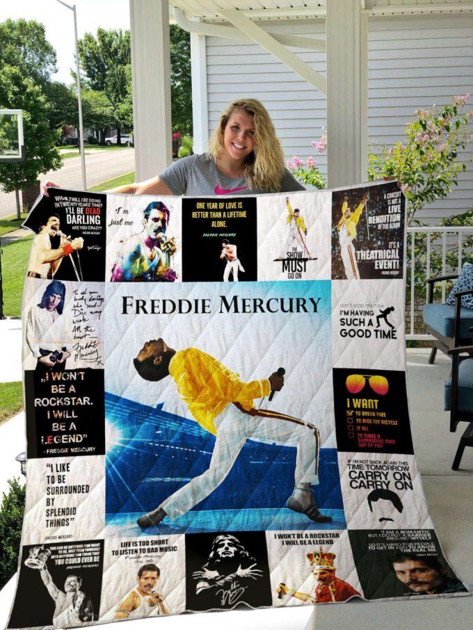 Freddie Mercury Quilt Blanket For Fans Home Decor Gift 2