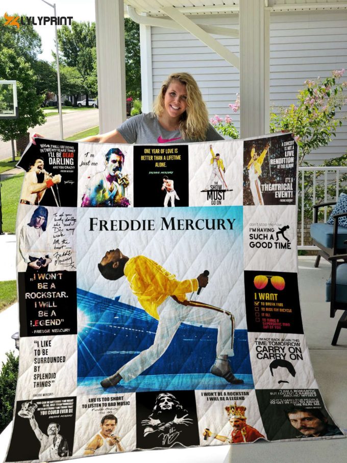 Freddie Mercury Quilt Blanket For Fans Home Decor Gift 1