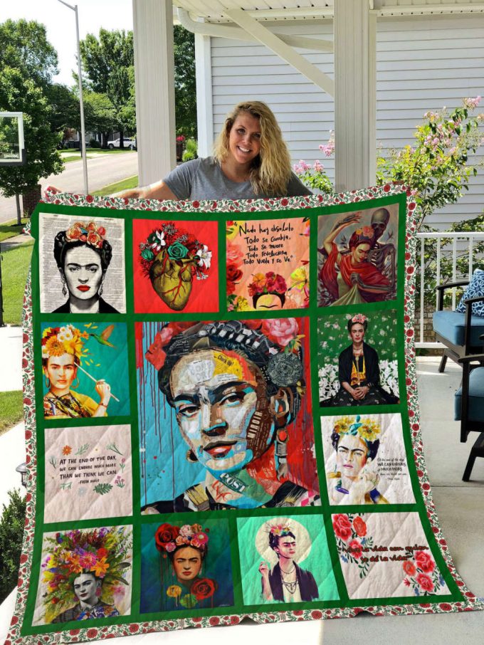 Frida Kahlo 1 Quilt Blanket For Fans Home Decor Gift 2
