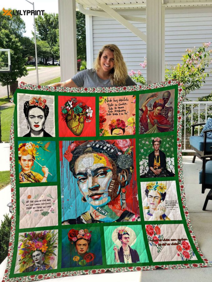 Frida Kahlo 1 Quilt Blanket For Fans Home Decor Gift 1