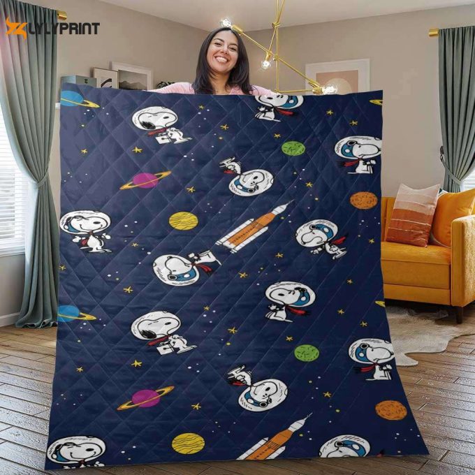 Funny Snoopy, Snoopy Quilt Blanket For Fans Home Decor Gift 1